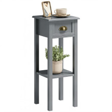 Mesa Auxiliar Gris 30 x 30 x 75 cm