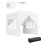 Outsunny Carpa Plegable Blanco 248 x 248 x 270 cm 1