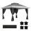 Outsunny Carpa Plegable Gris 356 x 356 x 280 cm 1