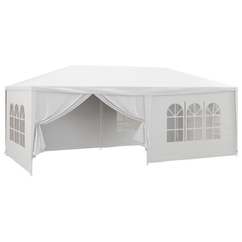 Outsunny Carpa de Jardín Blanco 583 x 293 x 260 cm