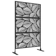 Biombo Exterior Negro 122 x 45 x 198 cm