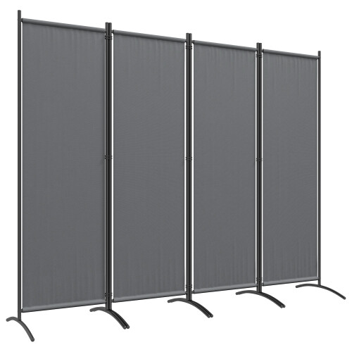 Outsunny Separador de Ambiente Gris 221 x 50 x 172 cm