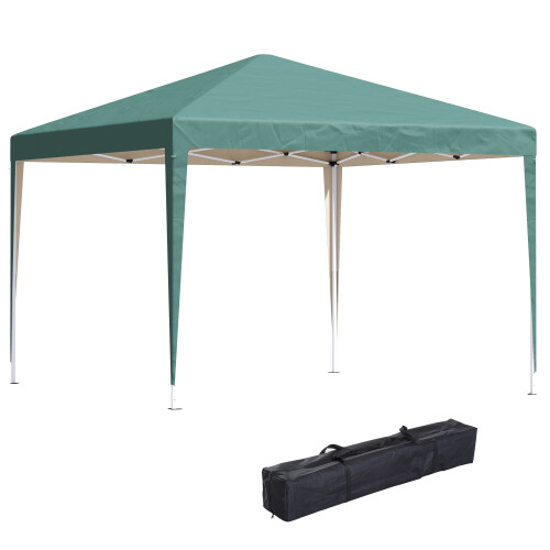 Outsunny Carpa Plegable Verde 295 x 295 x 255 cm