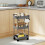 Homcom Carrito de Cocina Gris 42 x 42.5 x 76 cm 6