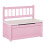 Homcom Baúl de Juguete Rosa 60 x 30 x 50 cm 1