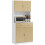 Homcom Alacena de Cocina Marrón 80 x 40 x 180 cm 1