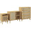 Homcom Conjunto para Hogar Marrón 80 x 35 x 95 cm 1