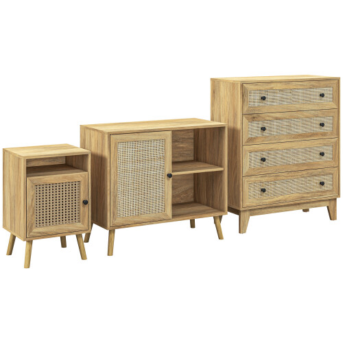 Homcom Conjunto para Hogar Marrón 80 x 35 x 95 cm