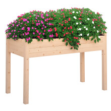 Huerto Urbano Elevado Marrón 122.5 x 56.5 x 76 cm