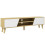 Homcom Mueble de TV Marrón 150 x 30 x 42 cm 1