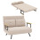 Homcom Sofá Cama Beige 102 x 73 x 81 cm 1