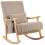 Homcom Silla Mecedora Marrón 65 x 90 x 98 cm 1