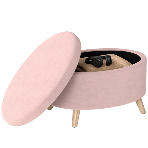 Homcom Banco de Almacenaje Rosa 71 x 51.5 x 42 cm