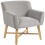 Homcom Butaca de Salón Gris 67 x 65 x 74 cm 1