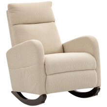 Silla Mecedora Beige 67 x 94 x 105 cm