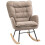 Homcom Silla Mecedora Marrón 71 x 98.5 x 97 cm 1