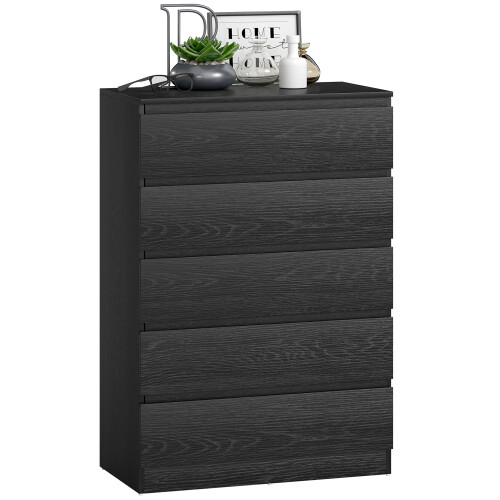 Homcom Cómoda Negro 77 x 40 x 111.5 cm
