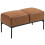 Homcom Banco de Cama Marrón 80 x 40 x 46 cm 1