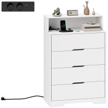 Cómoda Blanco 80 x 40 x 120 cm