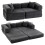 Homcom Sofá Cama Gris 198 x 100 x 69 cm 1