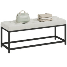 Pie de Cama Beige 117 x 40 x 48 cm