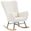 Homcom Silla Mecedora Beige 67 x 82 x 100 cm 1