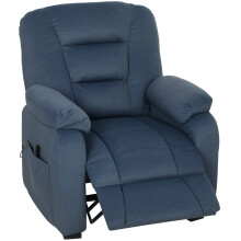 Sillón Reclinable Eléctrico Azul 96 x 90 x 105 cm