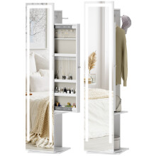 Armario Joyero Blanco 38.5 x 38.5 x 172.5 cm