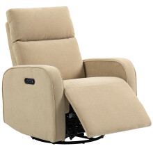 Sillón Reclinable Eléctrico Beige 80 x 93 x 103 cm