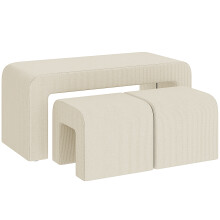 Bancos Zapatero Beige 104 x 44 x 48 cm