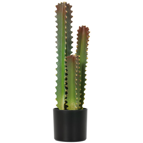Homcom Cactus Artificial Verde 17 x 17 x 66 cm