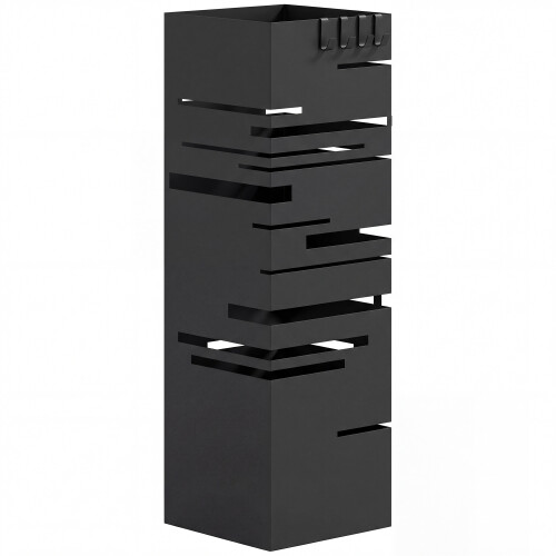 Homcom Paragüero Negro 15.5 x 15.5 x 49 cm