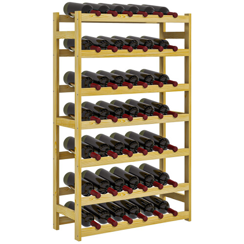 Homcom Botellero Marrón 63 x 25 x 102 cm