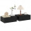 Homcom Mesitas de Noche Negro 40 x 30 x 15 cm 1
