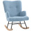 Homcom Silla Mecedora Azul 65 x 88 x 87 cm 1