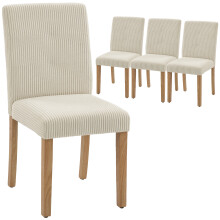 Sillas de Comedor Beige 44 x 56 x 90 cm