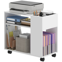 Mesa Auxiliar Móvil Blanco 70 x 36 x 60 cm