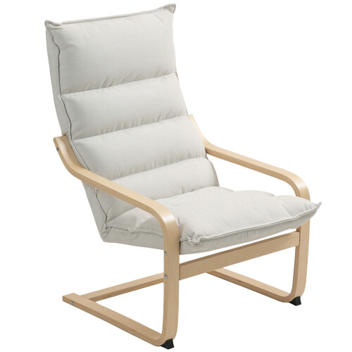 Homcom Sillón de Salón Beige 67 x 83 x 105 cm