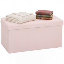 Banco de Almacenaje Rosa 76 x 38 x 38 cm