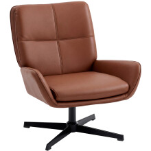 Sillón Giratorio Marrón 70 x 80 x 82 cm