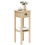 Homcom Mesa Auxiliar Marrón 30 x 30 x 75 cm 1