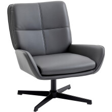 Sillón Giratorio Gris 70 x 80 x 82 cm