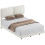 Homcom Estructura de Cama Beige 141 x 194 x 106.5 cm 1