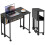 Homcom Escritorio Plegable Negro 80 x 50 x 75 cm 1