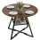 Homcom Mesa de Comedor marrón 100 x 100 x 76 cm 1