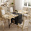 Homcom Mesa Plegable Comedor Marrón 169 x 60 x 75 cm 6