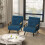 Homcom Sofás Cama Individuale Azul 63 x 73 x 81 cm 6