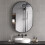 Homcom Espejo de Baño Negro 60 x 90 x 3 cm 5