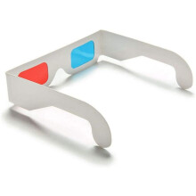 3D Glasses, 60x Red and Paper Stereo Lenses for Movies Set Anaglyph Paper 3D Glasses