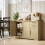 Homcom HOMCOM Sideboard with Soft-Close Doors, Modern Storage Cabinet Natural 1